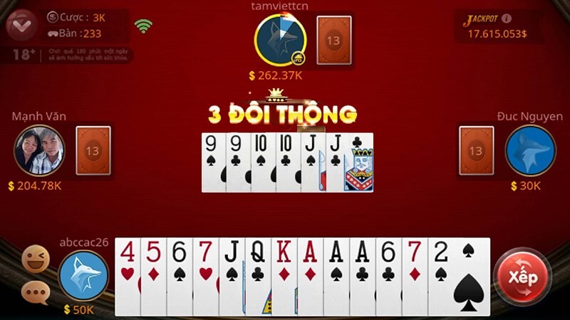 Mẹo chơi Tiến Lên Miền Nam thắng lớn